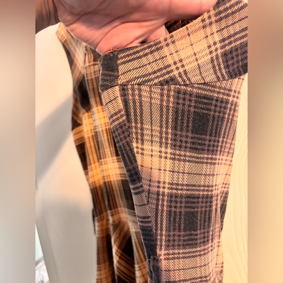 Effie's Heart Plaid Tank Dress in Gray and Cream - Picture 4 of 6